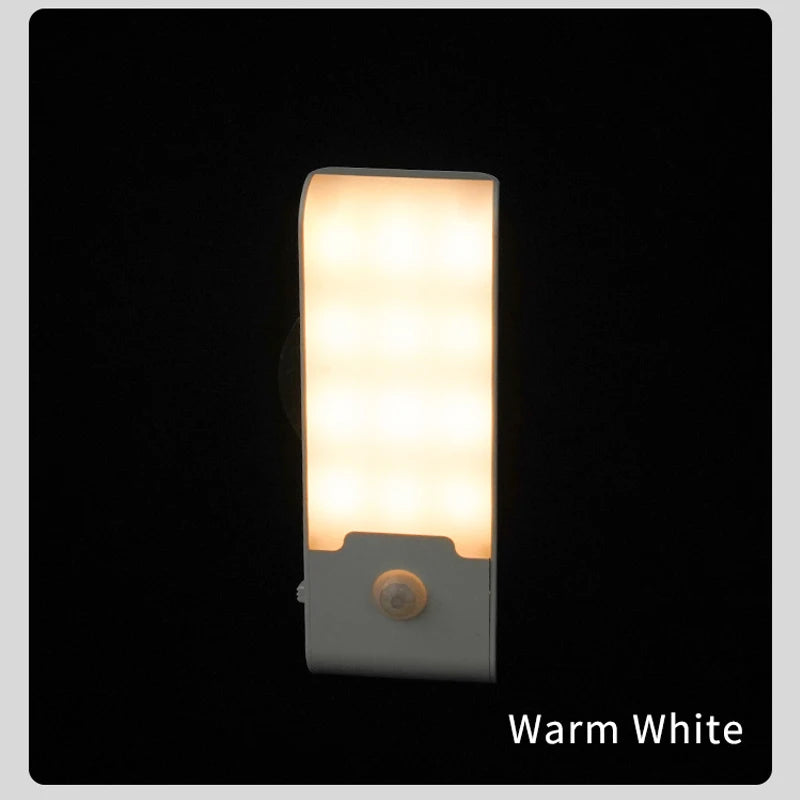lampe nuit capteur mouvement rechargeable usb blanc moderne adhésif led