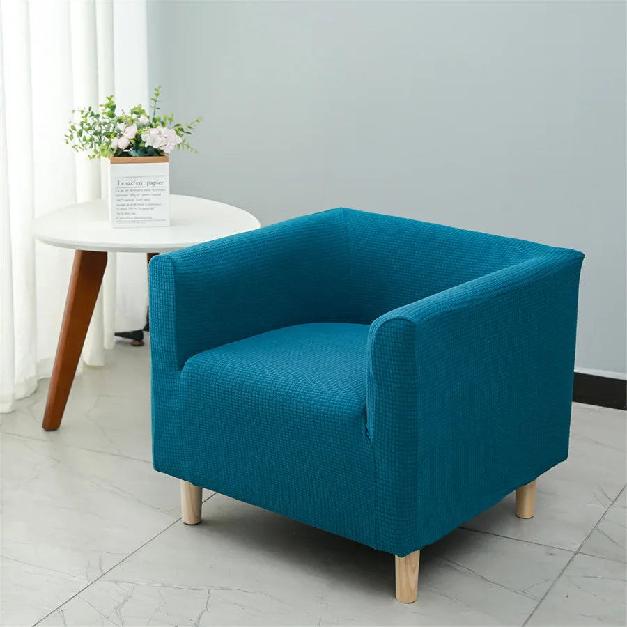 housse canapé fauteuil polyester moderne motif petits points couleurs vert foncé blanc bleu marine