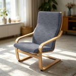 housse chaise bascule polyestère motif géométrique gris moderne extensible machine lavableextérieur salon