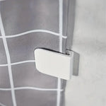 rideau polonais fermeture adhésive moderne accessoire rideau carreaux gris blanc 6pcs opaque minimaliste