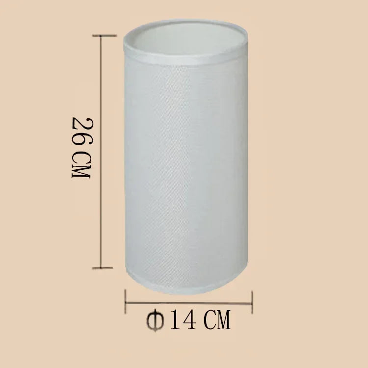 abat jour tissu texturé aspect lin table suspension moderne blanc beige clair marron foncé