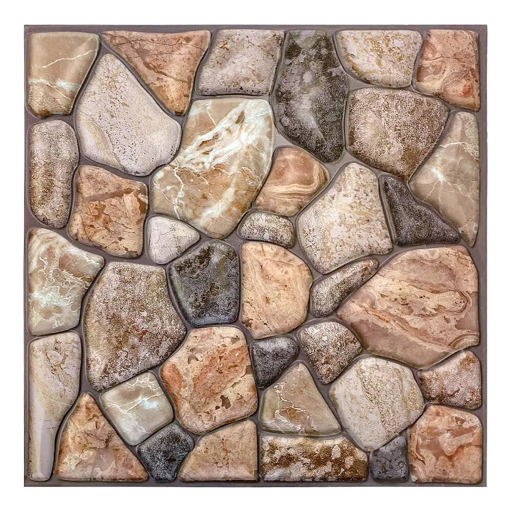 panneau mural 3d adhésif imitation briques moderne marron beige gris imperméable