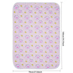 tapis absorbant imperméable chien chat motif pattes coeur lavable antidérapant intérieur moderne bleu