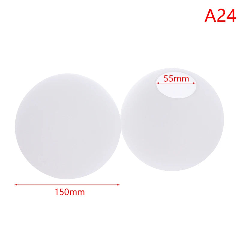 abat jour moderne boule table blanc opac transparent verre base bois câble électrique table