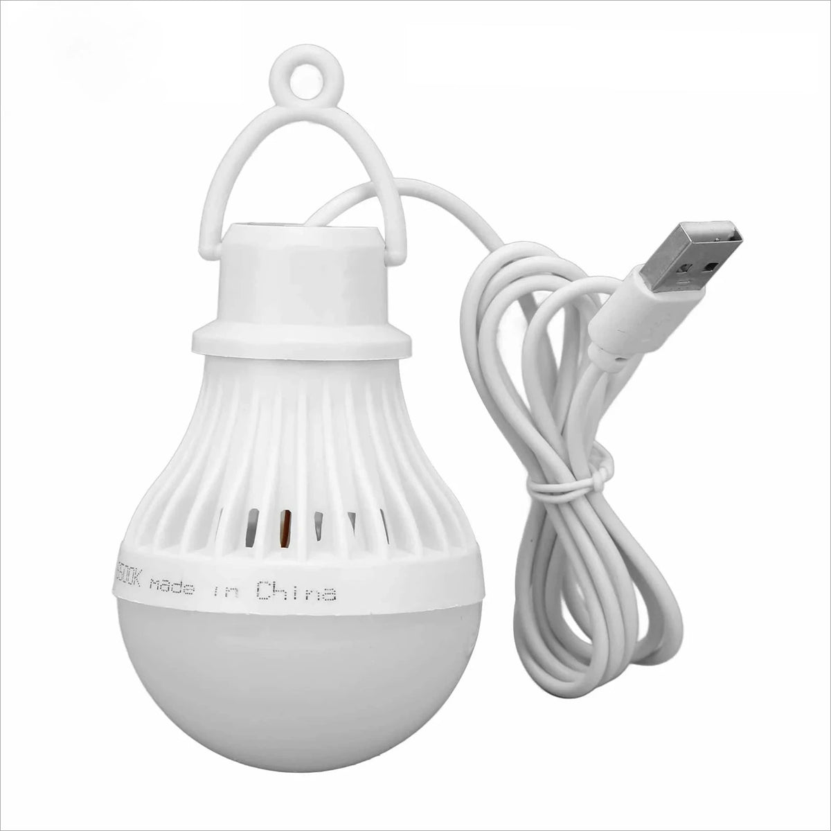 lampe led portable rechargeable usb blanc texture perforations moderne compact anneau suspension câble interrupteur