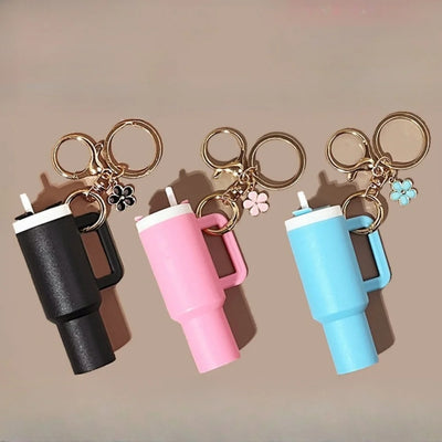 Mini porte-clés tasse Stanley ivoire