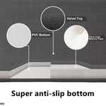 tapis bain gris beige bleu marine velours uni antidérapant moderne facile nettoyer absorption d'eau