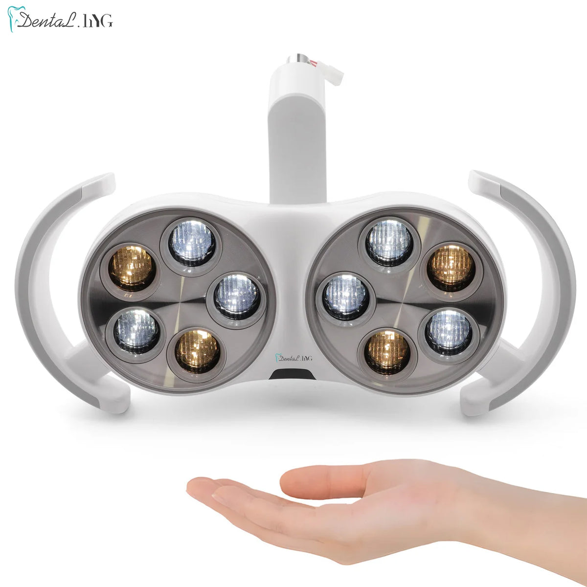 lampe dentaire led sans ombre réglable moderne blanc six sources lumineuses