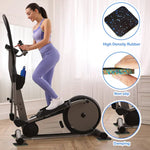 tapis fitness antidérapant noir bleu texture granulée moderne adhésif sol entraînement force exercices abdominaux