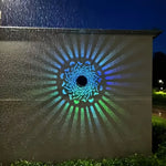 lampe solaire murale mandala décorative motif floral orientaliste imperméable extérieur jardin véranda couloir