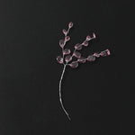 décoration intérieure moderne bouquet artificiel transparent ovale brillant 15cm mariage anniversaire minimaliste