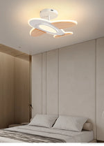 lampe moderne blanche bois contemporain métal éclairage chambre enfant fixations invisible