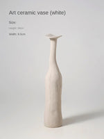 vase decoratif moderne marron rouille violet gris beige fleurs seches arrangement floral decoration maison