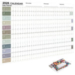 calendrier mural blanc moderne 2026 mensuel accueil organisation dates numéros jours