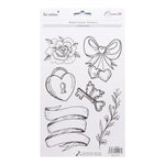 sticker aquarelle fleurs rubans coeurs diamant ancre cupcake oiseau flèche texte be mine forever