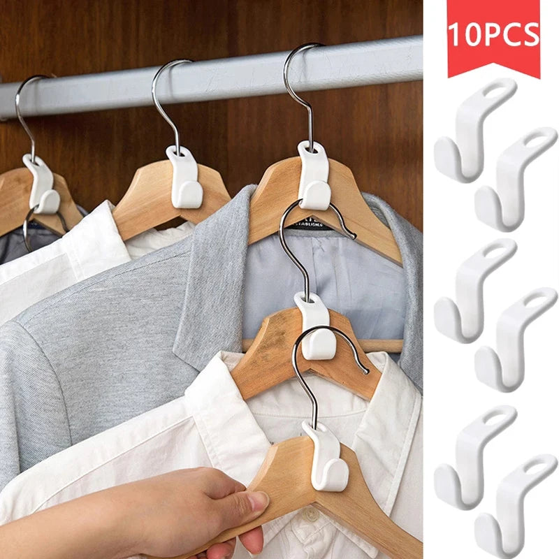 cintres pliants blancs modernes 20 pièces rangement garde robe organisateur gain place pliables chambre