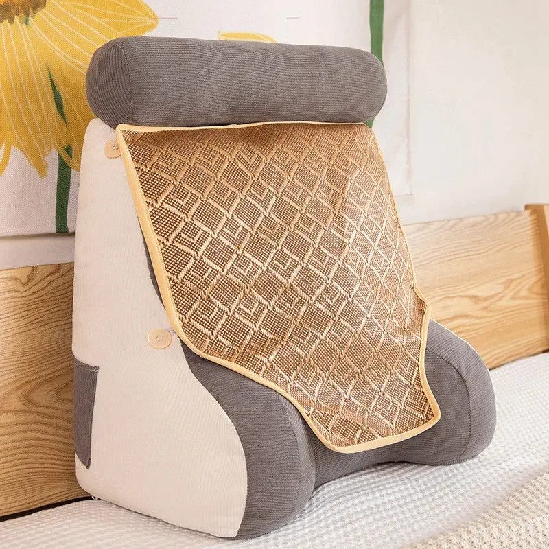 coussin soutien ergonomique moderne lavable vert rose gris bleu jaune pp coton polyester