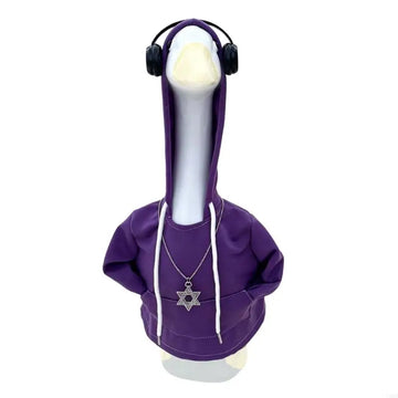 sweatshirt capuche ajustable vert rose violet bleu moderne casual collier pendentif étoile david