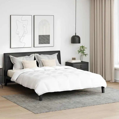 Parure de lit 200x220 coton blanc avec oreiller