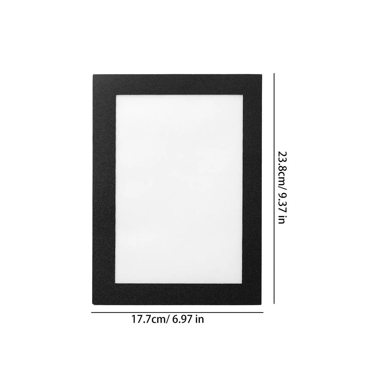 cadre photo magnétique noir moderne adhésif pvc rectangle souple réutilisable affichage décoration murale