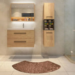 tapis bain moderne rouge texture serpent antidérapant durable salon bain absorbant blanc beige bleu