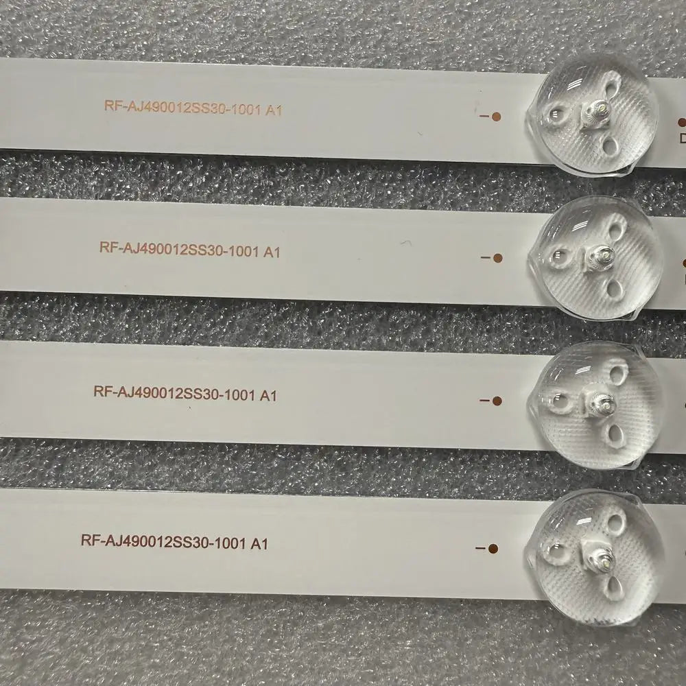 bande lumineuse led blanc bleu connecteurs électriques moderne 90mm fixations aluminium sans câble