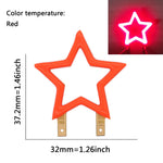 lampe led neon forme étoile clip fixation cable decoration feste
