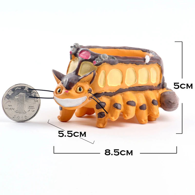 pots fleurs résine dessin animé succulentes cache plantes motifs animaux créatif orange gris vert