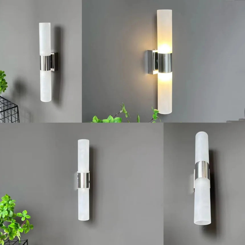 lampe murale moderne fixée mur blanc noir doré minimaliste éclairage intérieur chambre cuisine salon