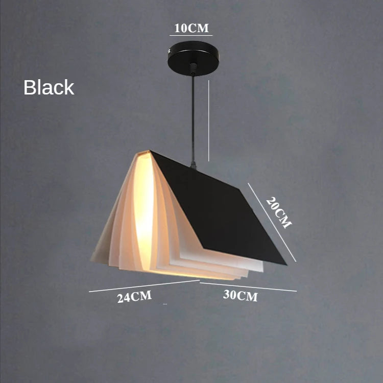 Suspension lumineuse moderne métal noir bleu papier plié origami 25cm 30cm chambre salon étude