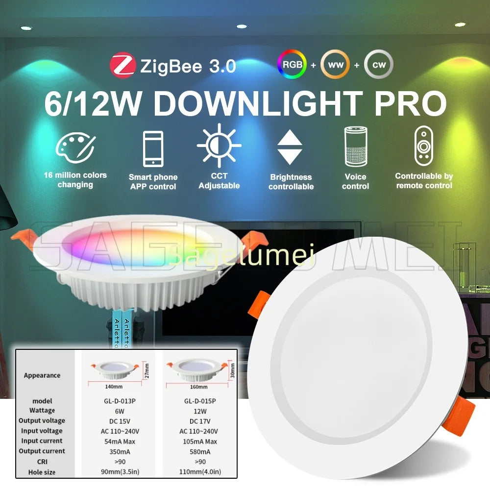 downlight led blanc moderne 140mm 30mm cci 110 240v cci 90 certifié rohs cee