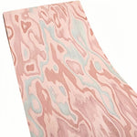 tissu abstrait rose bleu clair moderne ondulé decoration murale artisanale project