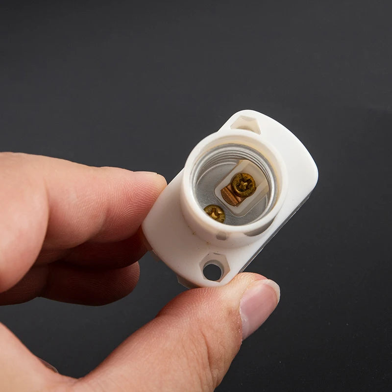 ampoule douille base e12 e14 e17 support blanc doré lisse opaque industriel