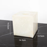 ensemble salle bain marbre onyx blanc distributeur savon porte brosse dents plateau luxe