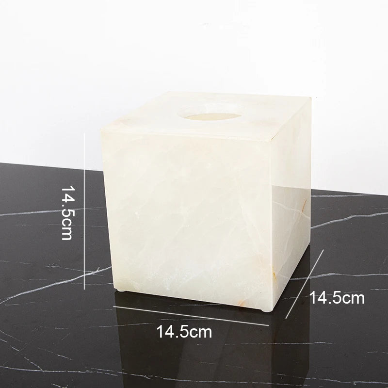 ensemble salle bain marbre onyx blanc distributeur savon porte brosse dents plateau luxe