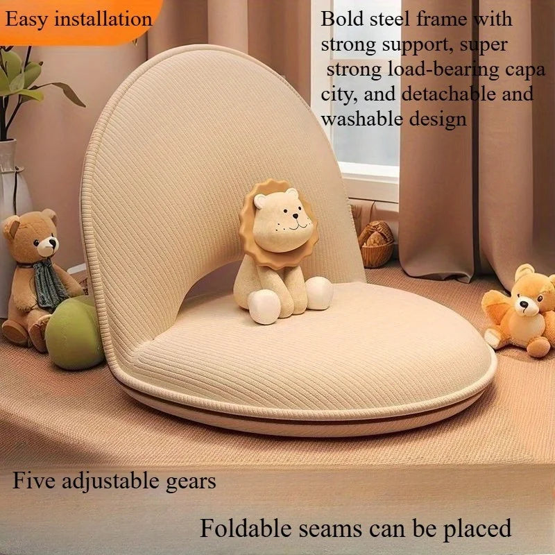 fauteuil sol moderne orange rayures horizontales confortable tapis livre lampe jouets plateau objetos
