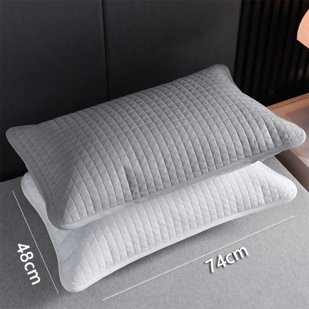 housse coussin polyester moderne motif carreaux gris clair protection imperméable maison