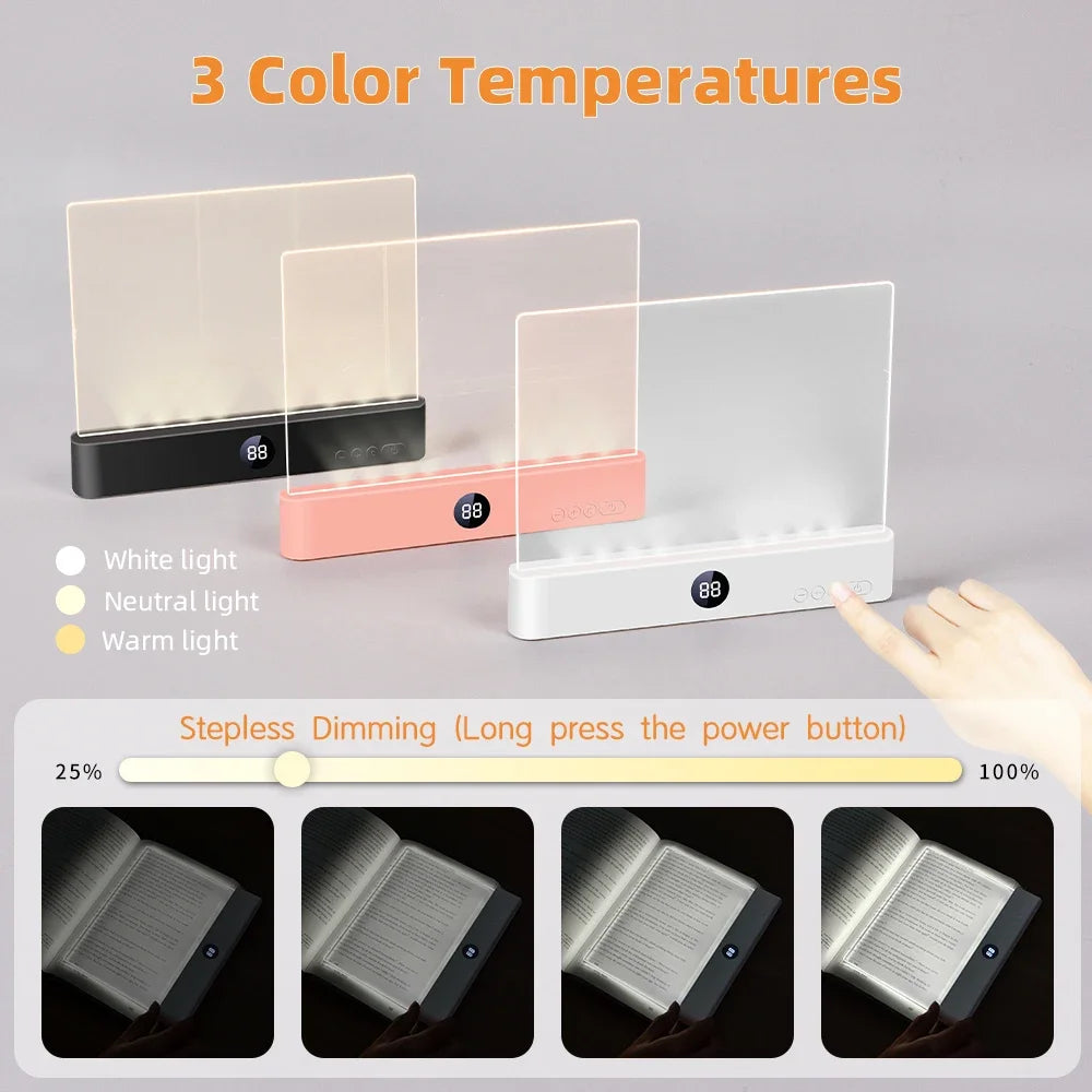 lampe lecture led plate blanc moderne réglable minuterie 18.5cm 15.4cm 35h autonomie