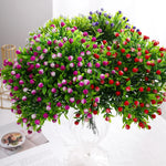 bouquet artificiel fleurs feuilles modernes minimaliste extérieur intérieur décoration anniversaire 22cm