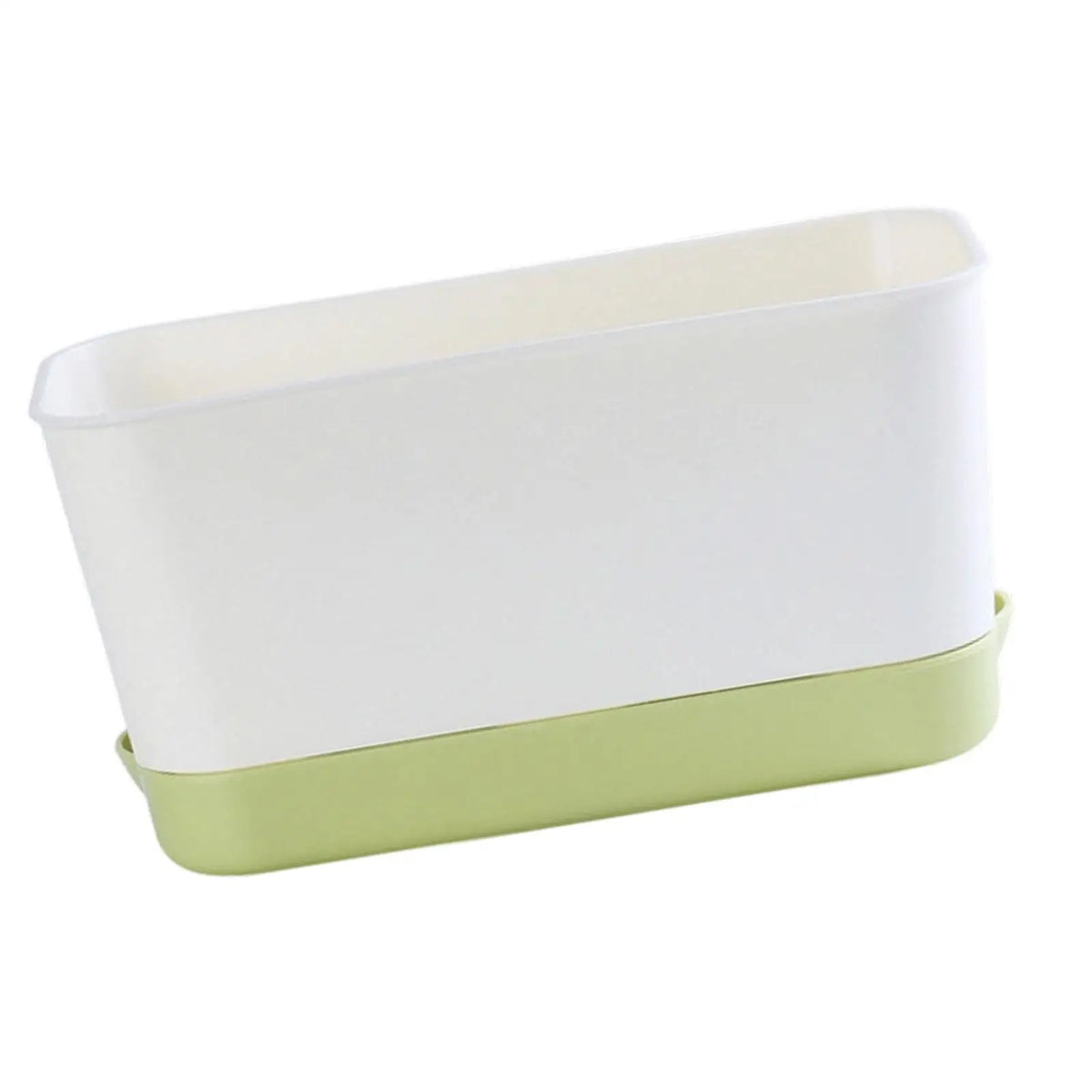 jardinière moderne bac fleurs auto arrosante pot rectangulaire intérieur extérieur balcon vert blanc noir