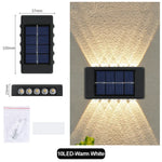 lampe solaire murale moderne ip65 led rechargeable extérieure panneau solaire texturé noir minimaliste