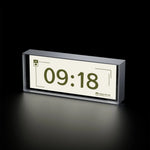 veilleuse led horloge numerique ecran hello moderne technologie vert noir touchscreen