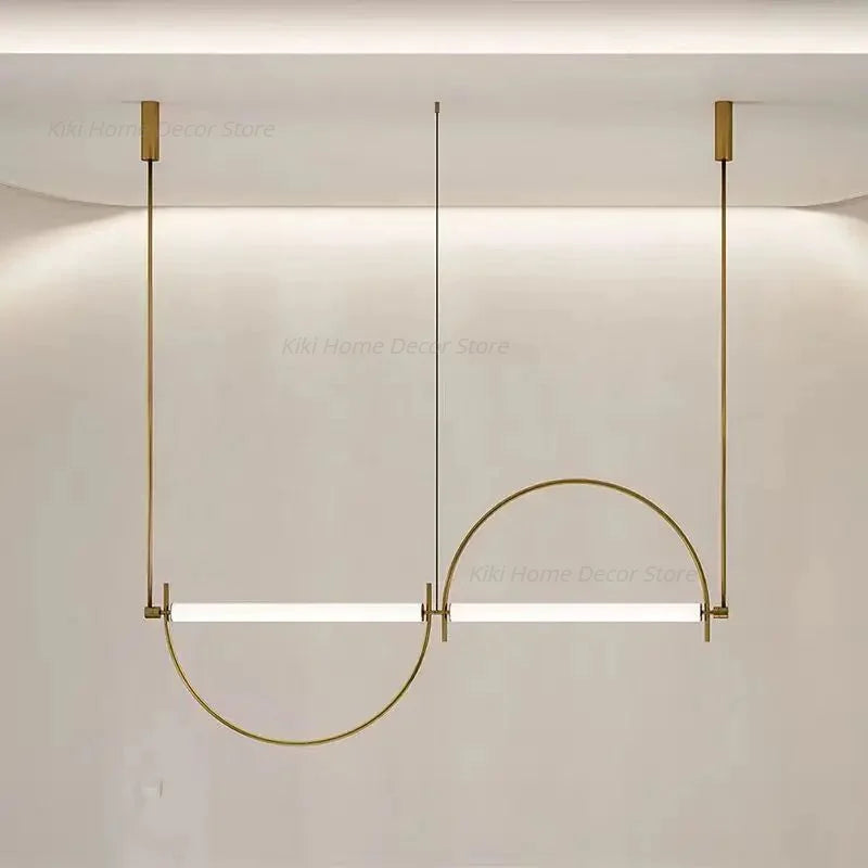 lampe suspendue or blanc moderne minimaliste brillants 6000k 3000k 2000 82000lm 90 260v