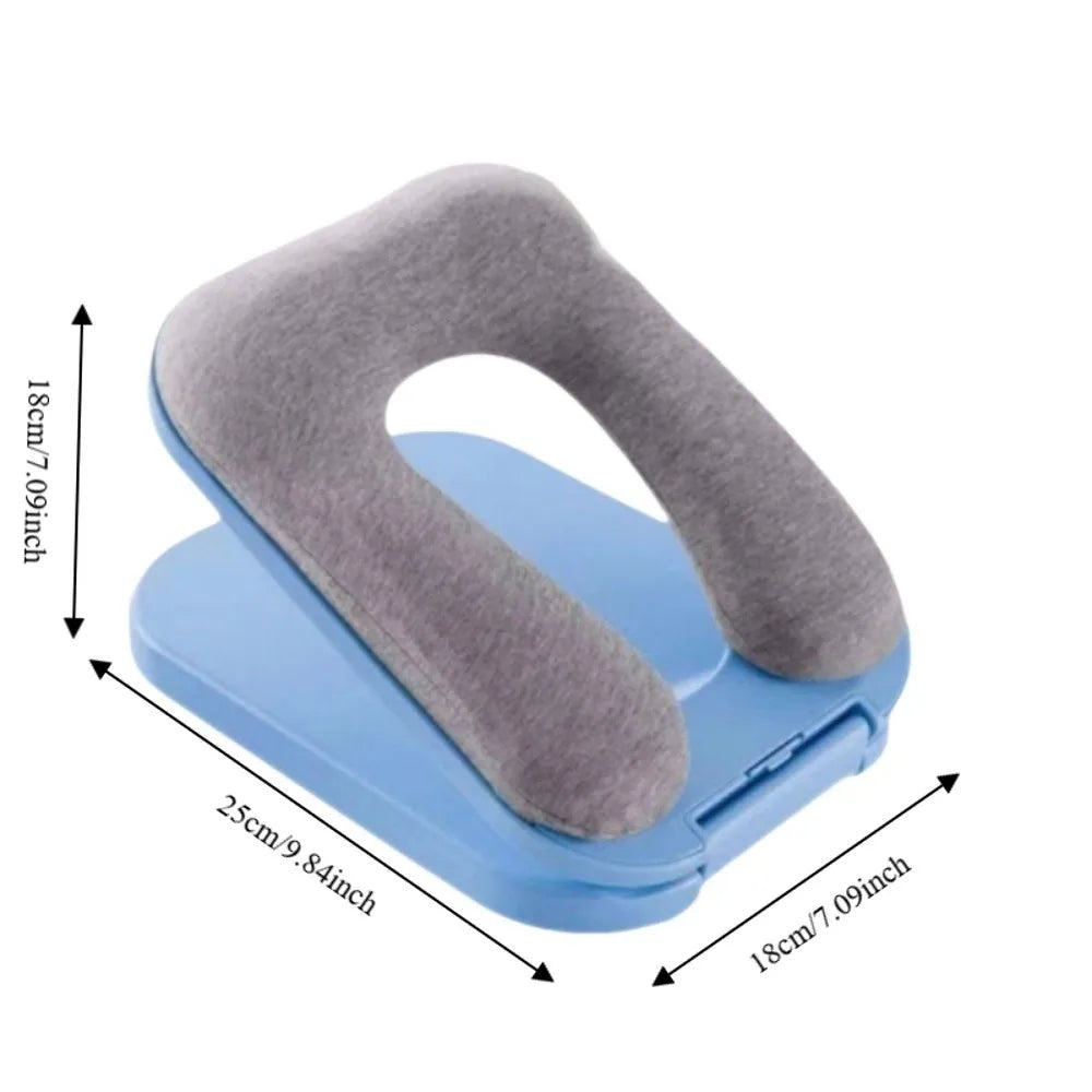 coussin repos forme bleu clair gris confortable ergonomique literie adulte décoration
