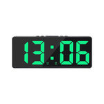 horloge numérique moderne affichage LED noir quartz détecteur vocal 12H 24H