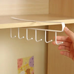 porte sacs porte mugs clips rangement mural blanc moderne armoire organisation chambre.storageHooks