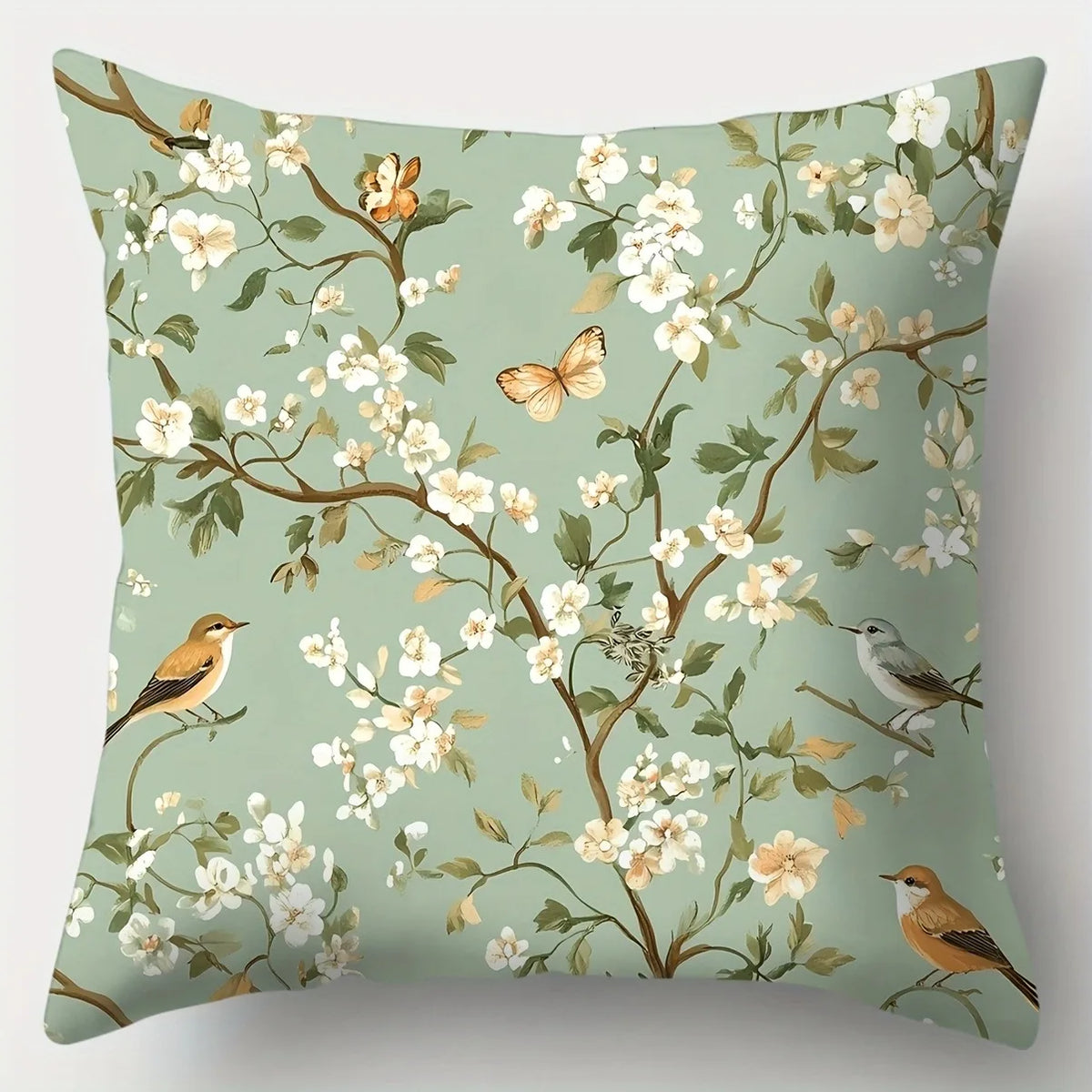 coussins imprimés double face fleurs marguerite vintage polyester taille 35 45 50 60 cm