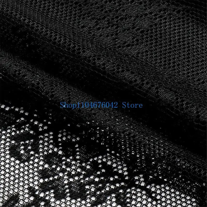 rideaux ajourés floral noir romantique vintage tringle métallique chambre salon opaque transparent