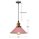 Suspension lumineuse conique minimaliste gris vert jaune bleu rose blanc câble suspendu chambre salon