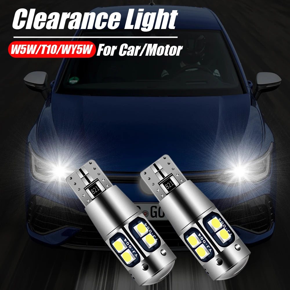 ampoules led 2400 lumens t10 w5w 3w argent blanc plug and play modernes feux